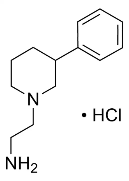 2-(1-BENZYLPYRROLIDIN-3-YL)ETHANAMINE HYDROCHLORIDE structure, CAS 130927-84-3