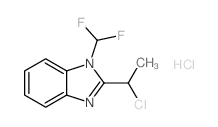 2-(1-CHLOROETHYL)-1-(DIFLUOROMETHYL)-1H-BENZO[D]IMIDAZOLE HYDROCHLORIDE structure, CAS 878217-77-7