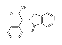 2-(1-OXOISOINDOLIN-2-YL)-2-PHENYLACETIC ACID structure, CAS 101004-95-9