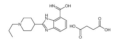 2-(1-PROPYL-4-PIPERIDINYL)-1H-BENZIMIDAZOLE-7-CARBOXAMIDEBUTANEDIOIC ACID structure, CAS 943650-25-7