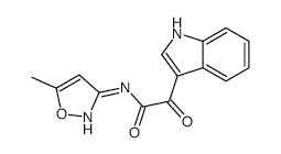 2-(1H-INDOL-3-YL)-N-(5-METHYLISOXAZOL-3-YL)-2-OXOACETAMIDE structure, CAS 893783-88-5