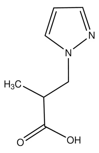 2-(1H-PYRAZOL-1-YL)PROPANOIC ACID structure, CAS 956722-93-3