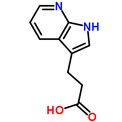 2-(1H-PYRROLO[2,3-B]PYRIDIN-3-YL)ACETIC ACID structure, CAS 1912-42-1