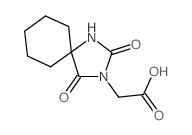 2-(2,4-DIOXO-1,3-DIAZASPIRO[4.5]DECAN-3-YL)ACETIC ACID structure, CAS 834-45-7