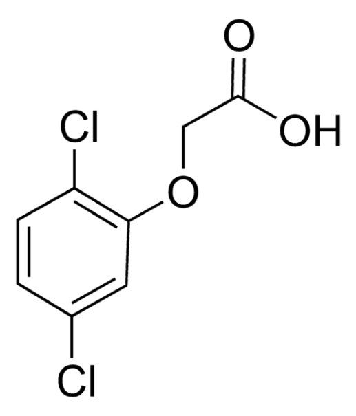 2-(2,5-DICHLOROPHENOXY)ACETIC ACID structure, CAS 582-54-7