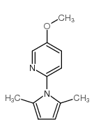2-(2,5-DIMETHYL-1H-PYRROL-1-YL)-5-METHOXYPYRIDINE structure, CAS 638352-78-0
