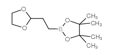 2-(2-(1,3-DIOXOLAN-2-YL)ETHYL)-4,4,5,5-TETRAMETHYL-1,3,2-DIOXABOROLANE structure, CAS 1073354-07-0