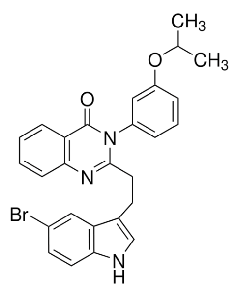 2-(2-(5-BROMO-1H-INDOL-3-YL)ETHYL)-3-(3-ISOPROPOXYPHENYL)QUINAZOLIN-4(3H)-ONE structure, CAS 133040-77-4