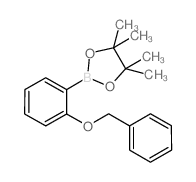 2-(2-(BENZYLOXY)PHENYL)-4,4,5,5-TETRAMETHYL-1,3,2-DIOXABOROLANE structure, CAS 1027757-13-6