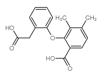 2-(2-(CARBOXYMETHYL)PHENOXY)-3,4-DIMETHYLBENZOIC ACID structure, CAS 117570-93-1