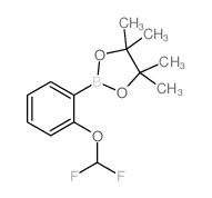 2-(2-(DIFLUOROMETHOXY)PHENYL)-4,4,5,5-TETRAMETHYL-1,3,2-DIOXABOROLANE structure, CAS 960067-33-8
