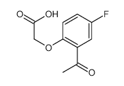 2-(2-ACETYL-4-FLUOROPHENOXY)ACETIC ACID structure, CAS 34848-65-2