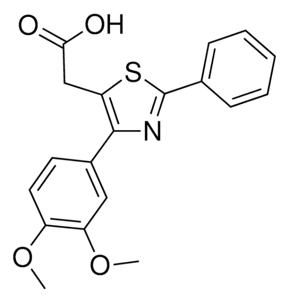 2-(2-AMINO-4-(3,4-DIMETHYLPHENYL)THIAZOL-5-YL)ACETIC ACID structure, CAS 871478-85-2
