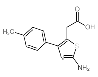 2-(2-AMINO-4-(P-TOLYL)THIAZOL-5-YL)ACETIC ACID structure, CAS 726165-19-1