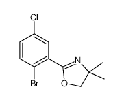 2-(2-BROMO-5-CHLOROPHENYL)-4,4-DIMETHYL-4,5-DIHYDROOXAZOLE structure, CAS 849106-18-9