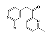 2-(2-BROMOPYRIDIN-4-YL)-1-(6-METHYLPYRIDIN-2-YL)ETHANONE structure, CAS 446880-80-4