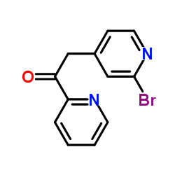 2-(2-BROMOPYRIDIN-4-YL)-1-(PYRIDIN-2-YL)ETHANONE structure, CAS 446852-65-9