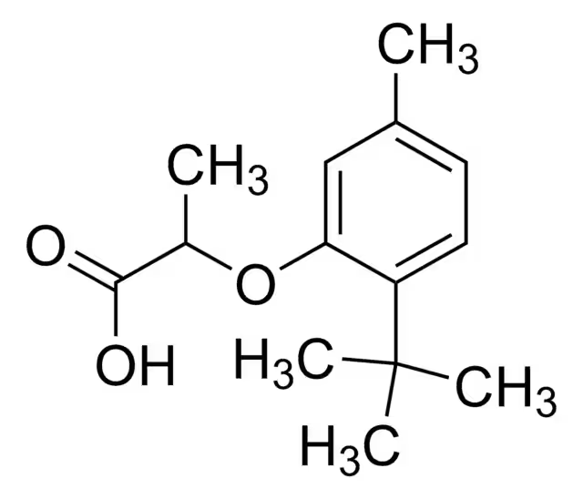2-(2-CHLORO-5-METHYLPHENOXY)PROPANOIC ACID structure, CAS 30033-94-4