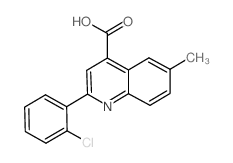 2-(2-CHLOROPHENYL)-6-METHYLQUINOLINE-4-CARBOXYLIC ACID structure, CAS 522598-05-6