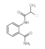 2-(2-CHLOROPROPANAMIDO)BENZAMIDE structure, CAS 129768-48-5