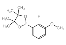 2-(2-FLUORO-3-METHOXYPHENYL)-4,4,5,5-TETRAMETHYL-1,3,2-DIOXABOROLANE structure, CAS 1165936-00-4