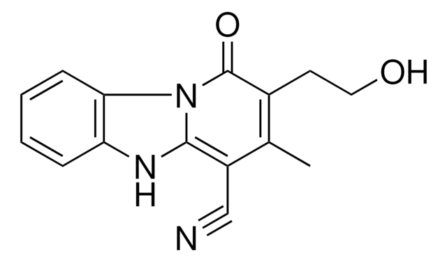 2-(2-HYDROXYETHYL)-3-METHYL-1-OXO-1,5-DIHYDROBENZO[4,5]IMIDAZO[1,2-A]PYRIDINE-4-CARBONITRILE structure, CAS 166671-26-7