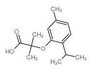 2-(2-ISOPROPYL-5-METHYLPHENOXY)-2-METHYLPROPANOIC ACID structure, CAS 97283-84-6