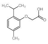 2-(2-ISOPROPYL-5-METHYLPHENOXY)ACETIC ACID structure, CAS 5333-40-4