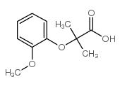 2-(2-METHOXYPHENOXY)-2-METHYLPROPANOIC ACID structure, CAS 53498-60-5