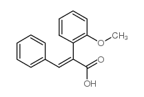 2-(2-METHOXYPHENYL)-3-PHENYLACRYLIC ACID structure, CAS 1657-65-4