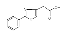 2-(2-PHENYLTHIAZOL-4-YL)ACETIC ACID structure, CAS 16441-28-4