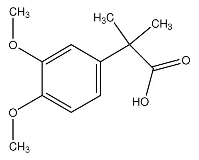 2-(3,4-DIFLUOROPHENYL)-2-METHYLPROPANOIC ACID structure, CAS 306761-55-7