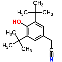 2-(3,5-DI-TERT-BUTYL-4-HYDROXYPHENYL)ACETONITRILE structure, CAS 1611-07-0