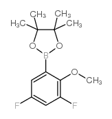 2-(3,5-DIFLUORO-2-METHOXYPHENYL)-4,4,5,5-TETRAMETHYL-1,3,2-DIOXABOROLANE structure, CAS 1073354-50-3