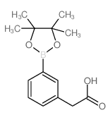 2-(3-(4,4,5,5-TETRAMETHYL-1,3,2-DIOXABOROLAN-2-YL)PHENYL)ACETIC ACID structure, CAS 79775-05-6