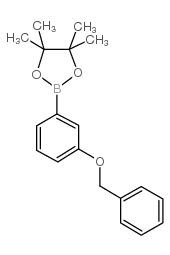 2-(3-(BENZYLOXY)PHENYL)-4,4,5,5-TETRAMETHYL-1,3,2-DIOXABOROLANE structure, CAS 765908-38-1