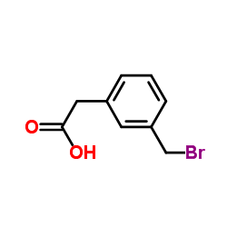 2-(3-(BROMOMETHYL)PHENYL)ACETIC ACID structure, CAS 118647-53-3