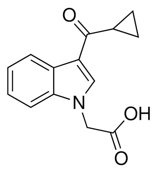 2-(3-(CYCLOPROPANECARBONYL)-1H-INDOL-1-YL)ACETIC ACID structure, CAS 708295-12-9