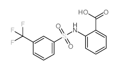 2-(3-(TRIFLUOROMETHYL)PHENYLSULFONAMIDO)BENZOIC ACID structure, CAS 306955-85-1