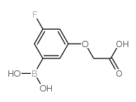 2-(3-BORONO-5-FLUOROPHENOXY)ACETIC ACID structure, CAS 913835-56-0