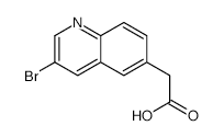 2-(3-BROMOQUINOLIN-6-YL)ACETIC ACID structure, CAS 1022091-93-5
