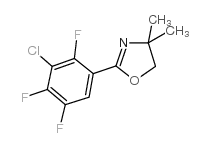 2-(3-CHLORO-2,4,5-TRIFLUOROPHENYL)-4,4-DIMETHYL-4,5-DIHYDROOXAZOLE structure, CAS 125290-76-8