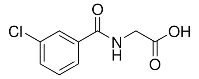 2-(3-CHLOROBENZAMIDO)ACETIC ACID structure, CAS 57728-59-3