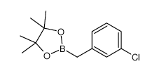 2-(3-CHLOROBENZYL)-4,4,5,5-TETRAMETHYL-1,3,2-DIOXABOROLANE structure, CAS 517920-59-1