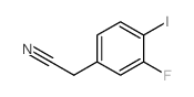 2-(3-FLUORO-4-IODOPHENYL)ACETONITRILE structure, CAS 92676-16-9