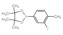 2-(3-FLUORO-4-METHYLPHENYL)-4,4,5,5-TETRAMETHYL-1,3,2-DIOXABOROLANE structure, CAS 903895-56-7