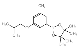 2-(3-ISOBUTOXY-5-METHYLPHENYL)-4,4,5,5-TETRAMETHYL-1,3,2-DIOXABOROLANE structure, CAS 1218789-78-6