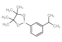 2-(3-ISOPROPYLPHENYL)-4,4,5,5-TETRAMETHYL-1,3,2-DIOXABOROLANE structure, CAS 325142-89-0