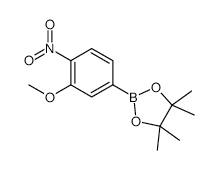 2-(3-METHOXY-4-NITROPHENYL)-4,4,5,5-TETRAMETHYL-1,3,2-DIOXABOROLANE structure, CAS 755026-96-1
