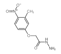 2-(3-METHYL-4-NITROPHENOXY)ACETOHYDRAZIDE structure, CAS 588679-98-5
